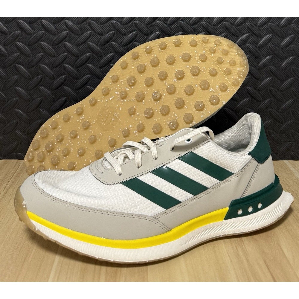Adidas S2G SL 24 Golf Shoes Spikeless White Green IH4030 Mens Size 10.5 NEW